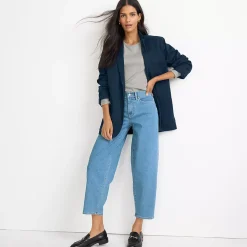 Women's Recover High Rise Barrel Leg Ankle Jeans