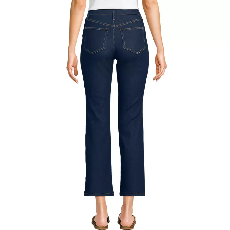 Women's Recover High Rise Button Front Kick Flare Crop Jeans