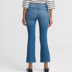 Women's Recover High Rise Button Front Kick Flare Crop Jeans