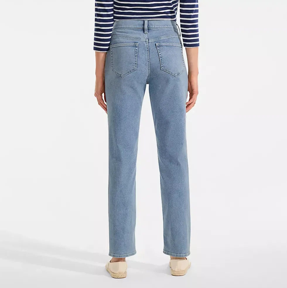Women's Recover High Rise Straight Leg Blue Jeans