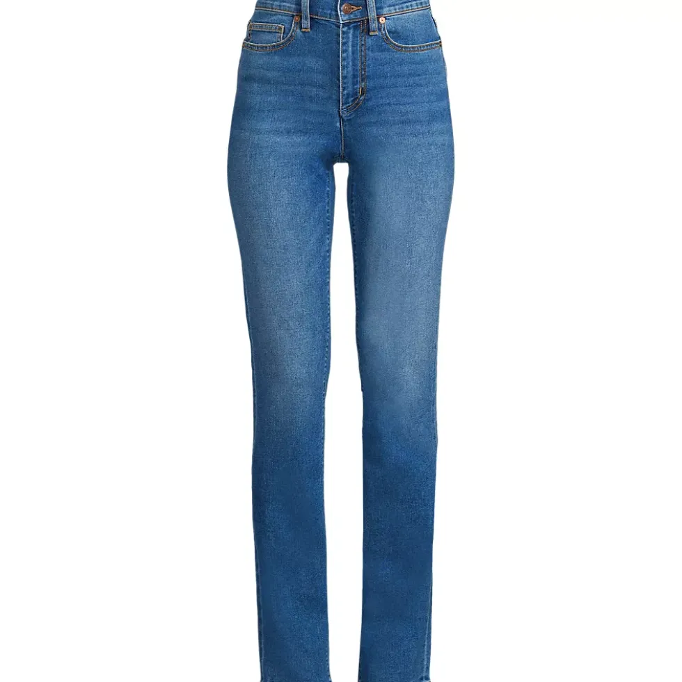Women's Recover High Rise Straight Leg Blue Jeans
