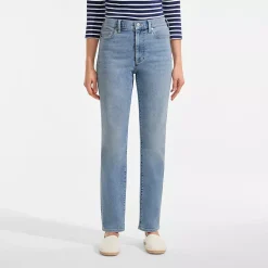Women's Recover High Rise Straight Leg Blue Jeans