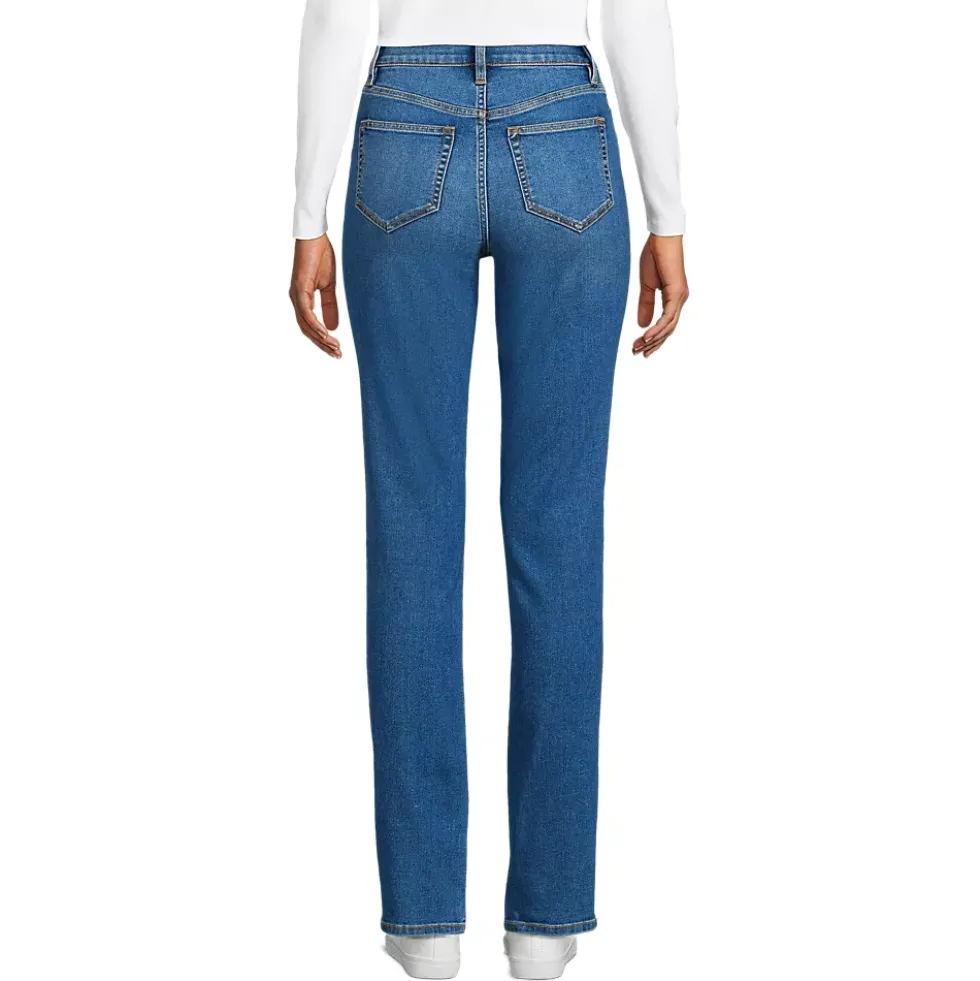 Women's Recover High Rise Straight Leg Blue Jeans