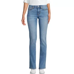Women's Recover Mid Rise Straight Leg Blue Jeans