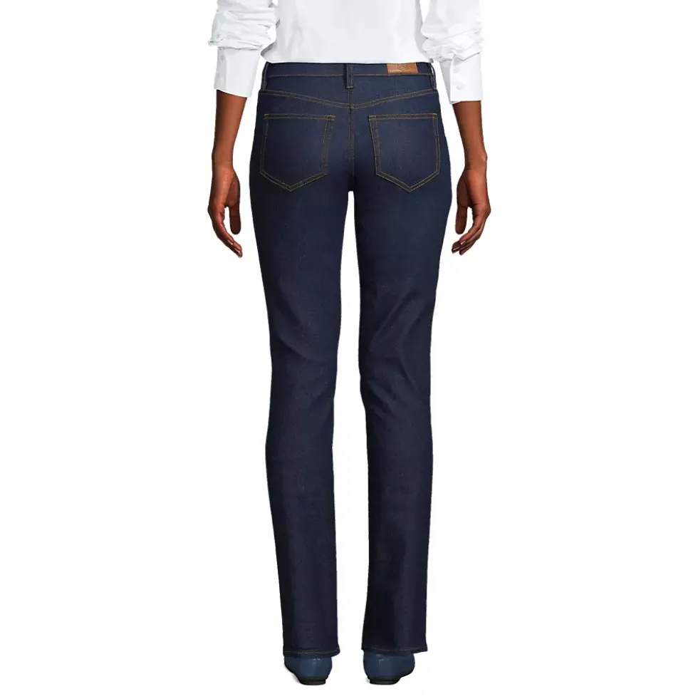 Women's Recover Mid Rise Straight Leg Blue Jeans