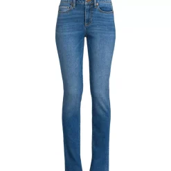 Women's Recover Mid Rise Straight Leg Blue Jeans