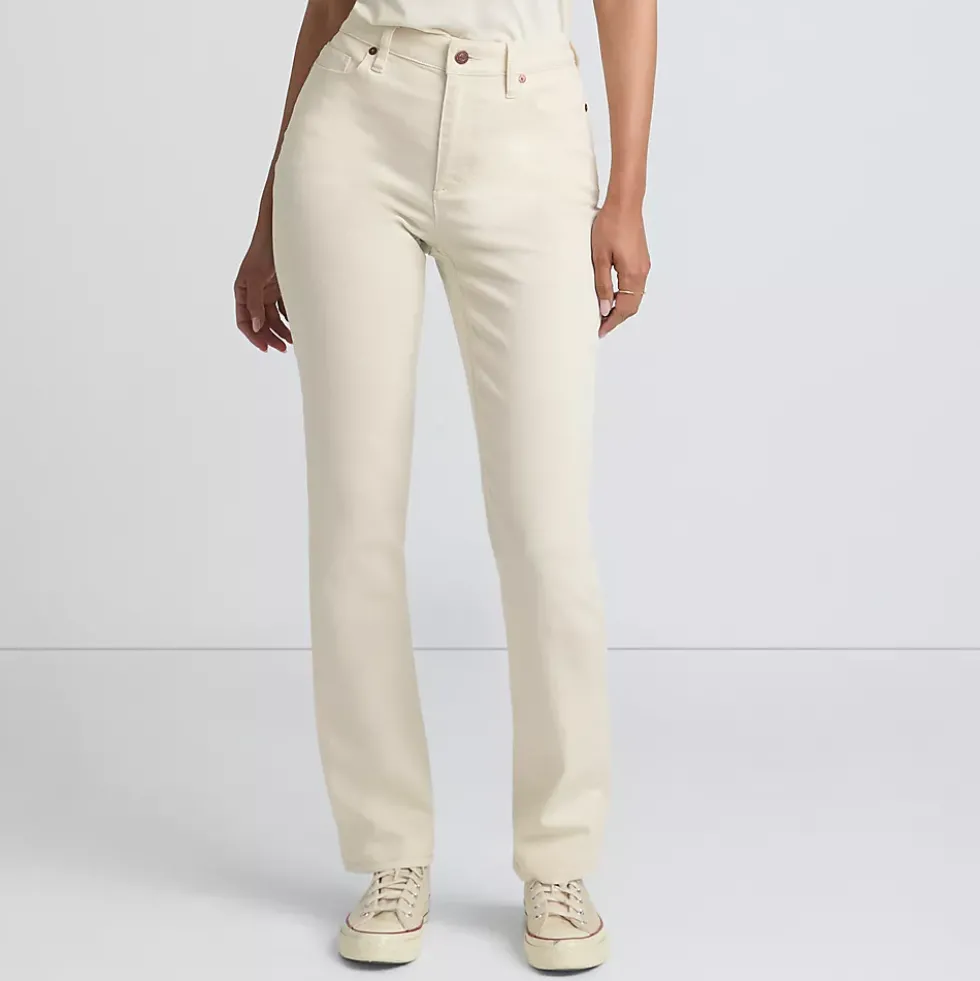Women's Recover Mid Rise Straight Leg Blue Jeans