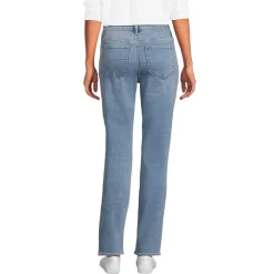 Women's Recover Mid Rise Straight Leg Blue Jeans