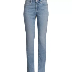 Women's Recover Mid Rise Straight Leg Blue Jeans