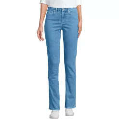 Women's Recover Mid Rise Straight Leg Blue Jeans