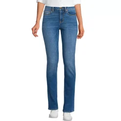 Women's Recover Mid Rise Straight Leg Blue Jeans