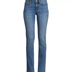 Women's Recover Mid Rise Straight Leg Blue Jeans