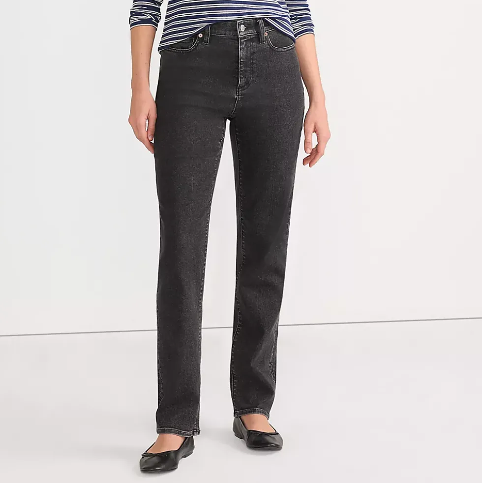 Women's Recycled Denim High Rise Straight Leg Jeans