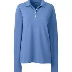 Women's Regular Long Sleeve Mesh Polo