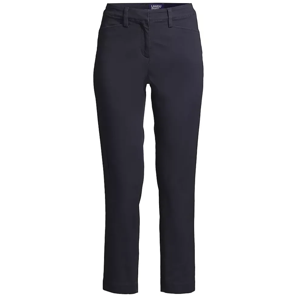 Women's Regular Mid Rise Chino Crop Pants