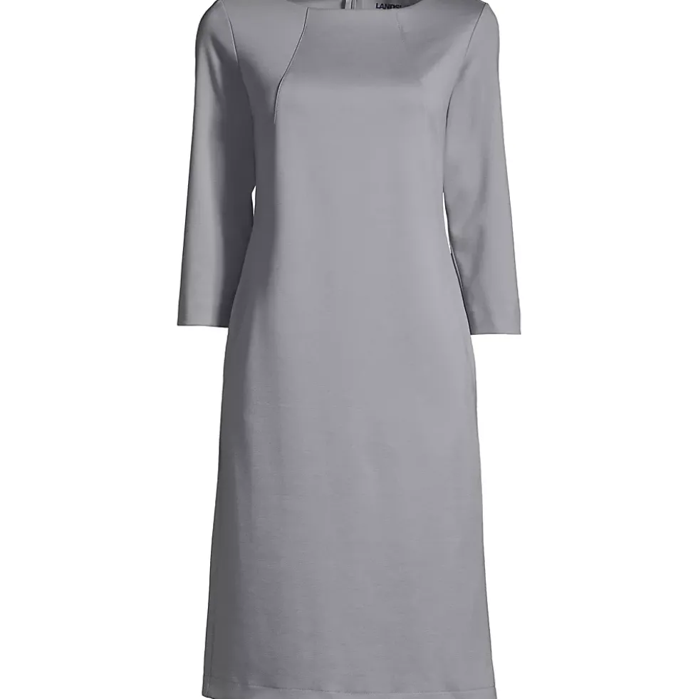 Women's Regular 3/4 Sleeve Tailored Dress