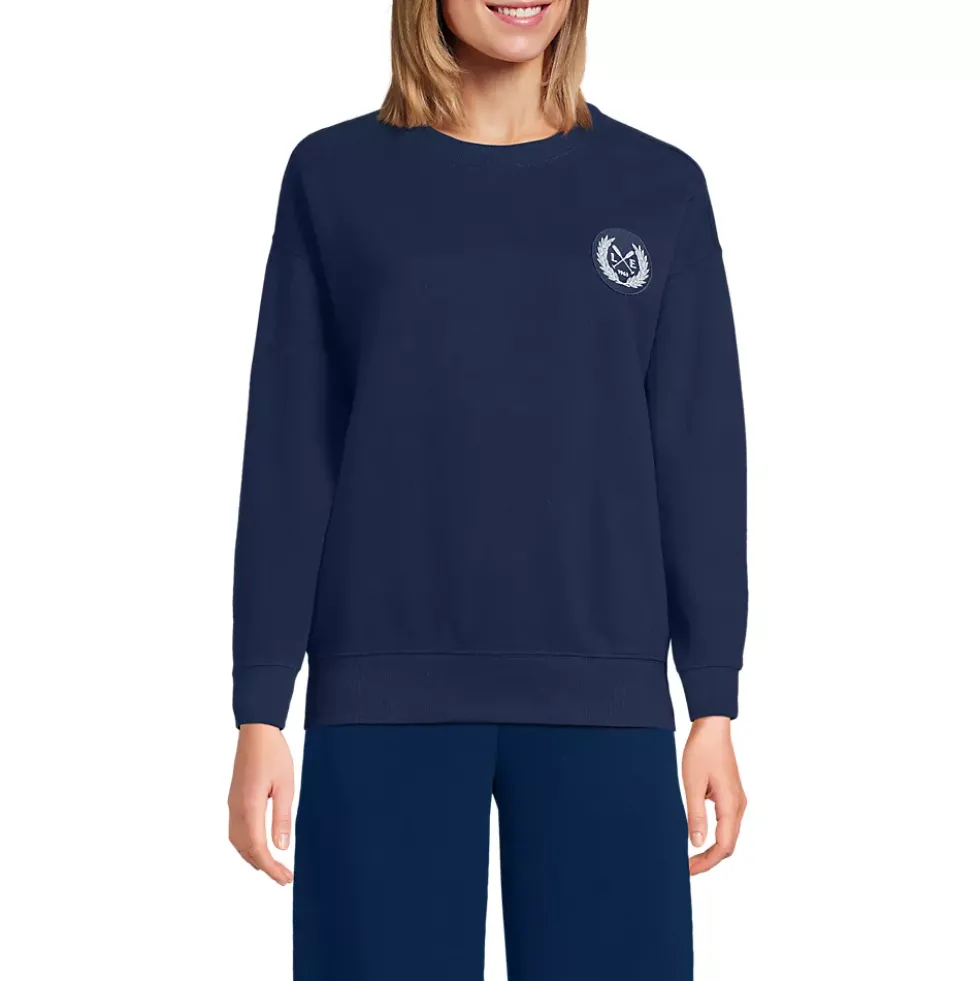 Women's Relaxed Serious Sweats Long Sleeve Crewneck Sweatshirt