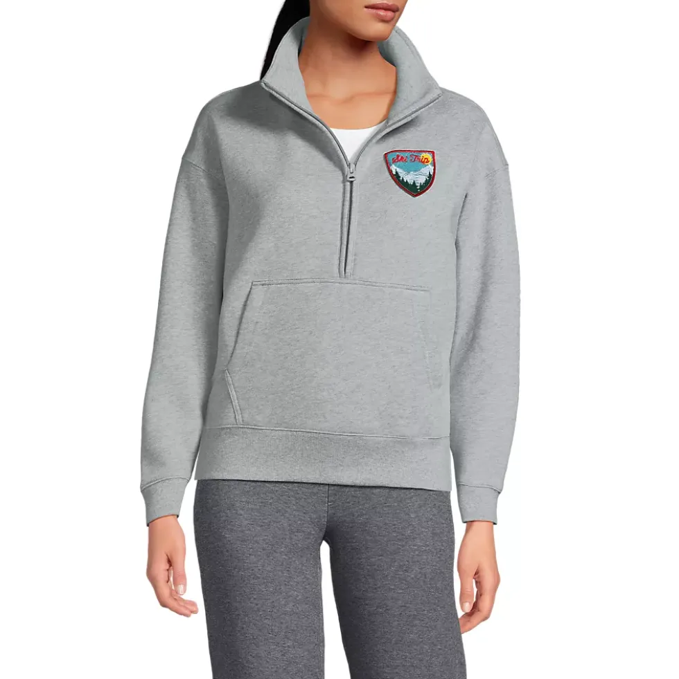 Women's Relaxed Serious Sweats Long Sleeve 1/2 Zip Sweatshirt