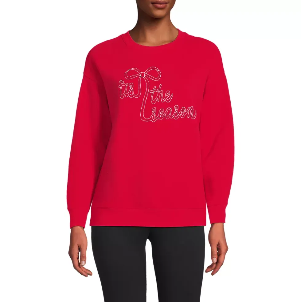 Women's Relaxed Serious Sweats Long Sleeve Crewneck Sweatshirt