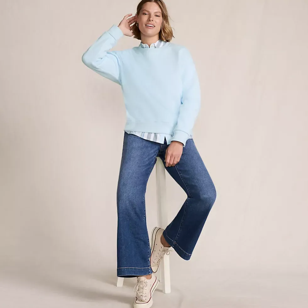 Women's Relaxed Serious Sweats Long Sleeve Crewneck Sweatshirt