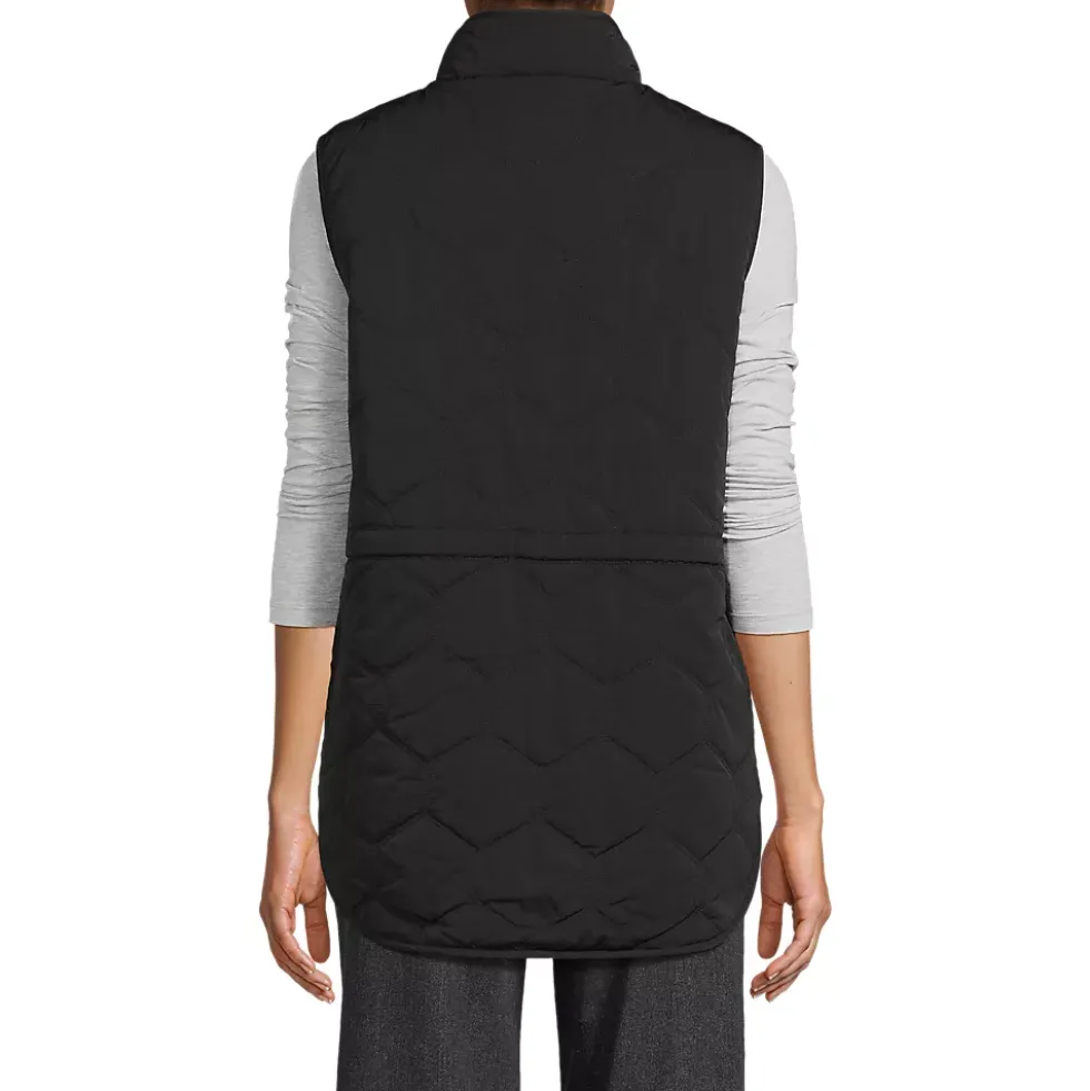 Women's Reversible Quilted Sherpa Fleece Vest