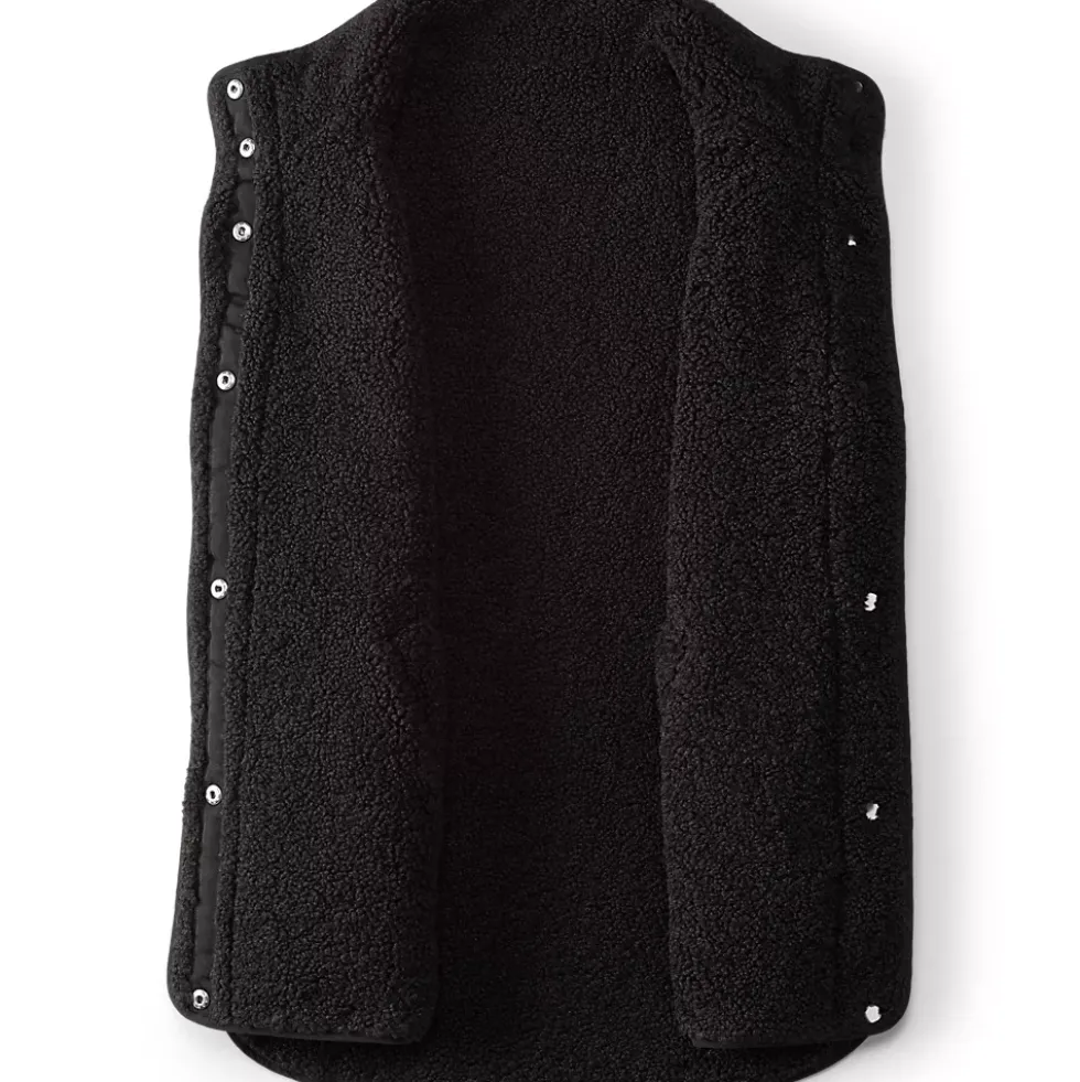 Women's Reversible Quilted Sherpa Fleece Vest