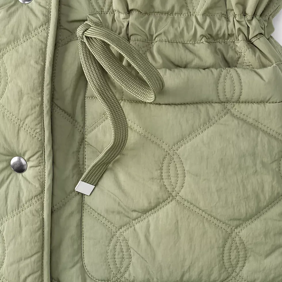 Women's Reversible Quilted Sherpa Fleece Vest