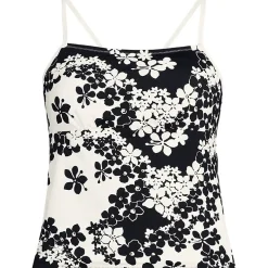 Women's Reversible Scoop Neck Tie Back Tankini Swimsuit Top