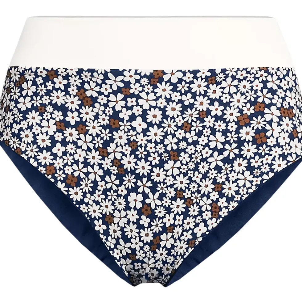 Women's Reversible Ultra High Leg High Waisted Bikini Swim Bottoms