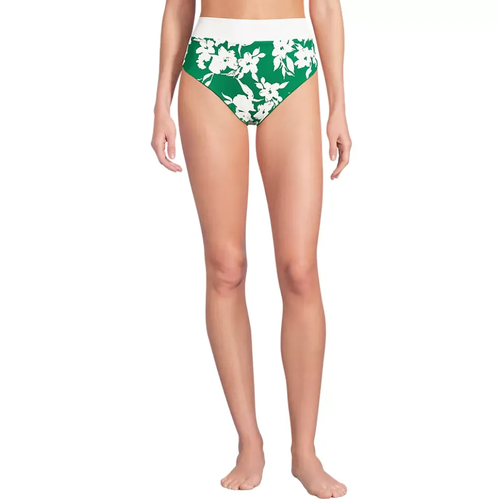 Women's Reversible Ultra High Leg High Waisted Bikini Swim Bottoms