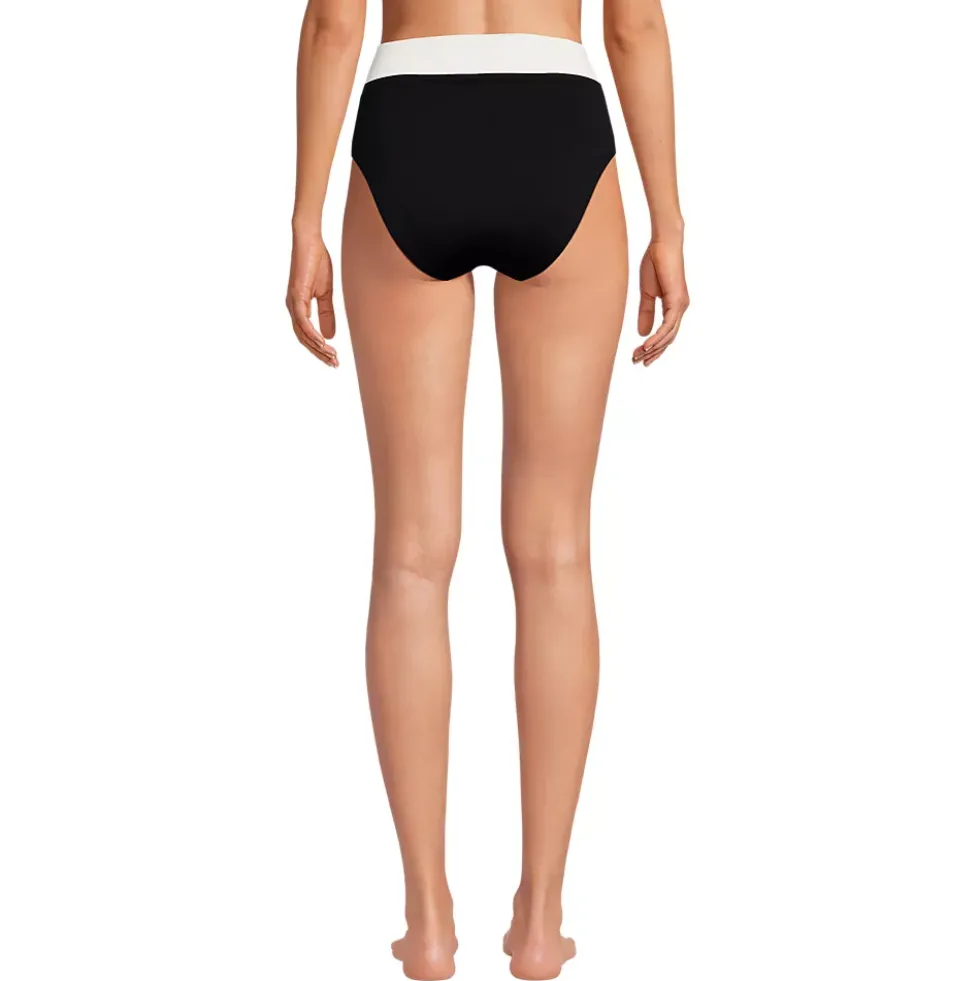 Women's Reversible Ultra High Leg High Waisted Bikini Swim Bottoms
