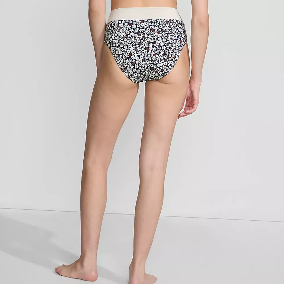 Women's Reversible Ultra High Leg High Waisted Bikini Swim Bottoms