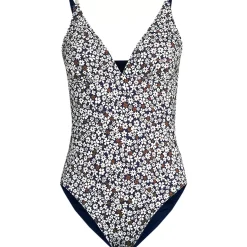 Women's Reversible V-Neck Ultra High Leg Strappy One Piece Swimsuit