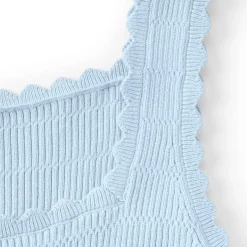 Women's Ribbed Square Neck Tank Sweater - Set Top
