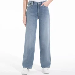 Women's Rigid Denim Mid Rise Baggy Jeans