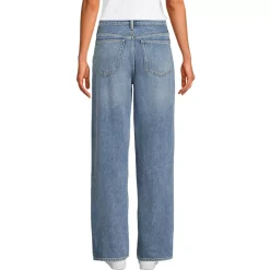 Women's Rigid Denim Mid Rise Baggy Jeans