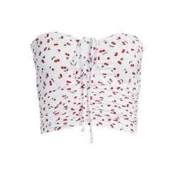 Womens Ruched Halter Midkini Top