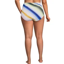 Women's Ruched High Waisted Full Coverage Bikini Bottoms