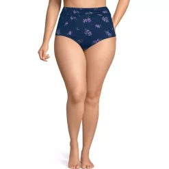 Women's Ruched High Waisted Full Coverage Bikini Bottoms