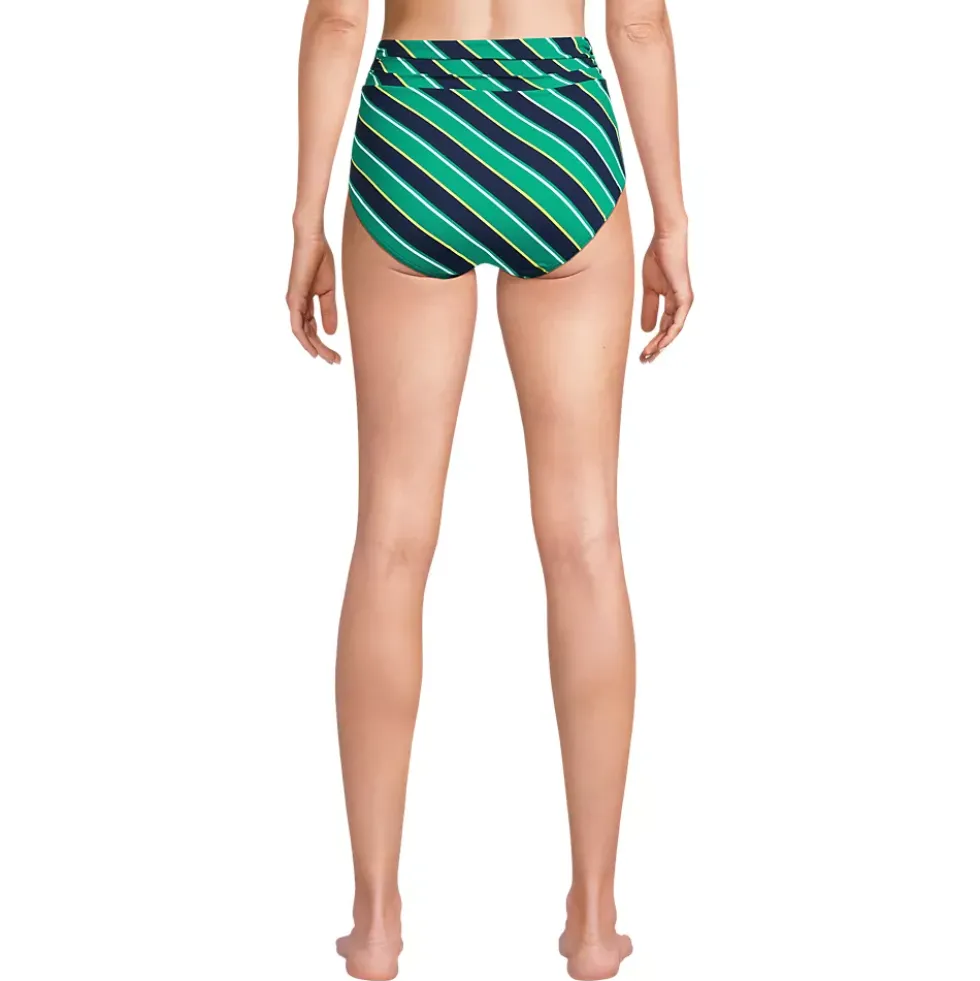 Women's Ruched High Waisted Full Coverage Bikini Bottoms