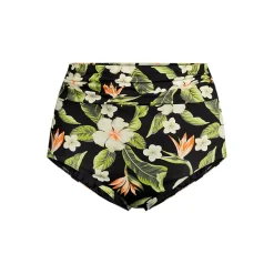 Women's Ruched High Waisted Full Coverage Bikini Bottoms