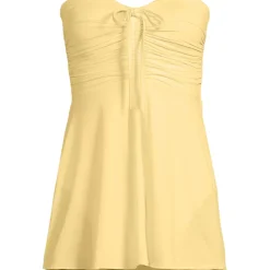 Women's Ruched Multi-Way Mini Swim Dress Swimsuit