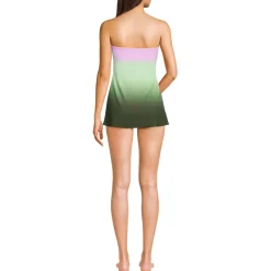 Women's Ruched Multi-Way Mini Swim Dress Swimsuit