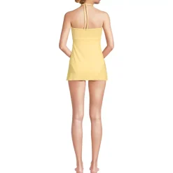 Women's Ruched Multi-Way Mini Swim Dress Swimsuit