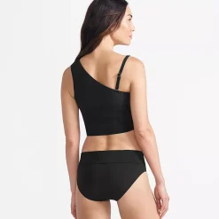 Women's Ruched One Shoulder Midkini Top