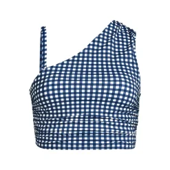 Women's Ruched One Shoulder Midkini Top
