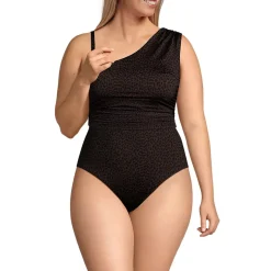 Women's Ruched One Shoulder Midkini Top