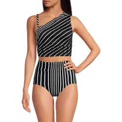 Women's Ruched One Shoulder Midkini Top