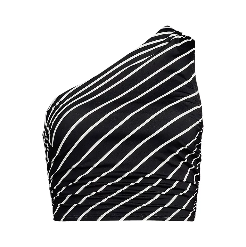Women's Ruched One Shoulder Midkini Top