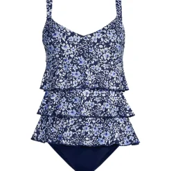 Women's Ruffle Fauxkini One Piece Swimsuit